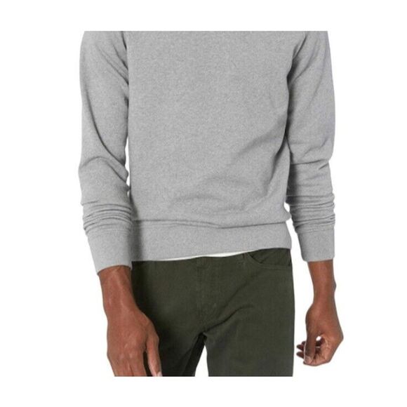 New Pullover Mens Size L Fleece Sweatshirt Gray Crewneck Goodthreads - Picture 5 of 8